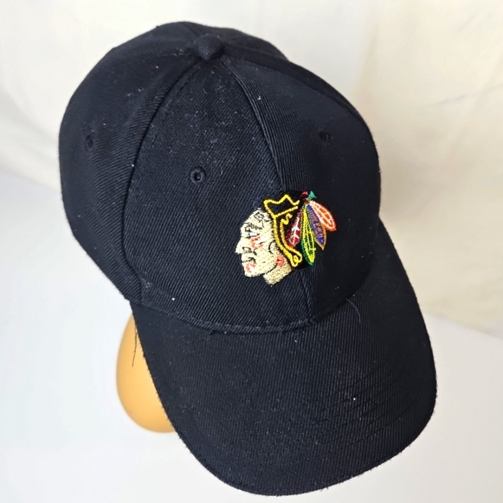 Black Hawks Embroidery 100% Cotton Adjustable Cultural Cap Classiccore Normcore